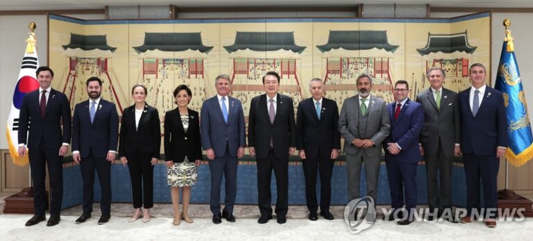 미 의원단 ’27일 상하원 연설’ 초청…윤대통령  “역사적 연설 기뻐” 수락