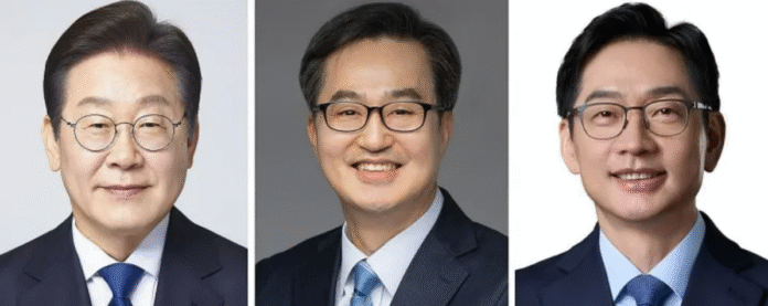 민주3파전