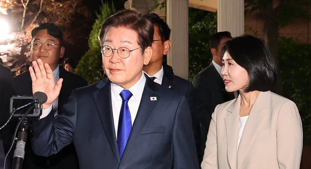 이재명 후보와 김혜경 여사